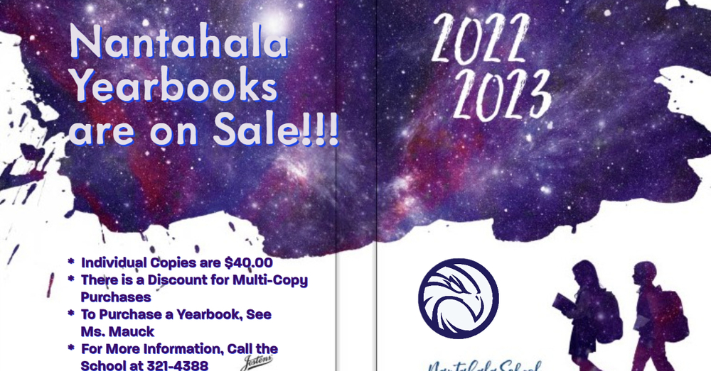 Photo of Yearbook Cover With Purchasing Information
