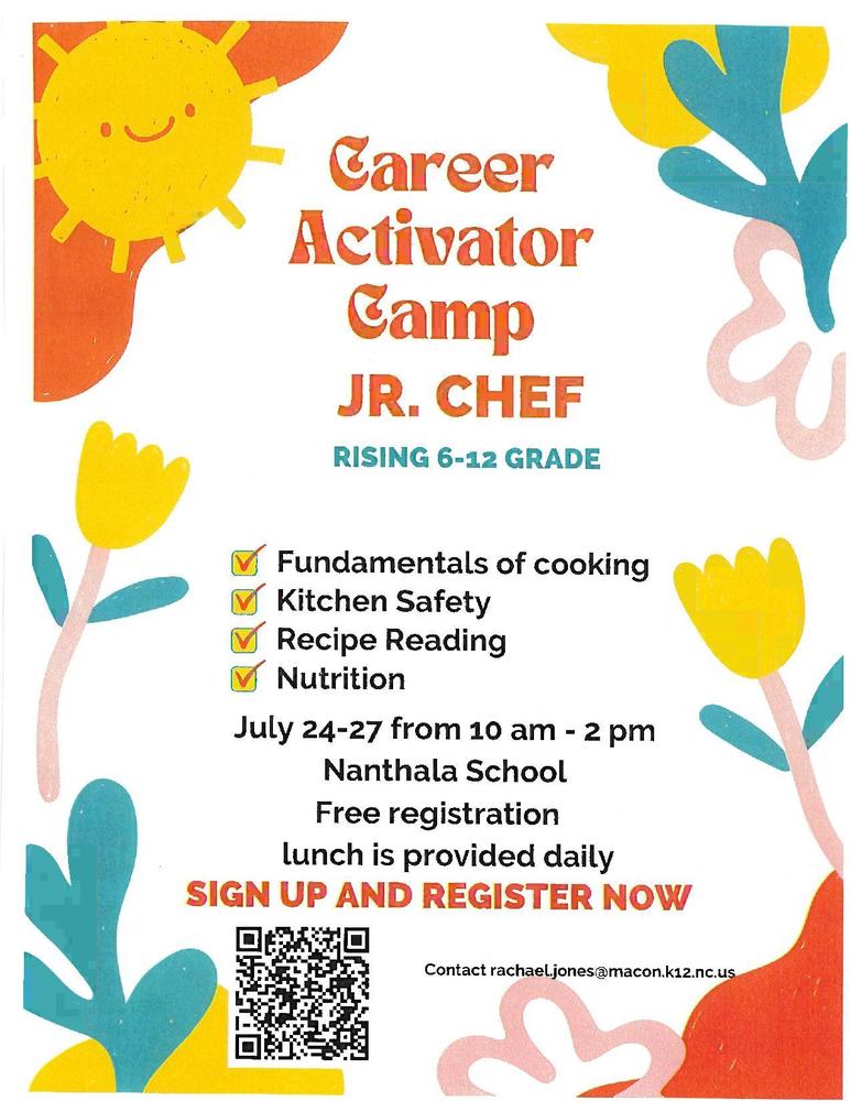 Jr. Chef Camp Flyer